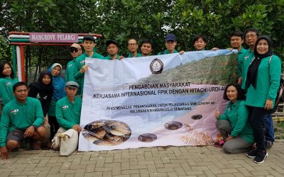 International cooperation of community service of Mangrove planting and development of Mangrove pigment Batik in Kelurahan Mangunharjo Semarang