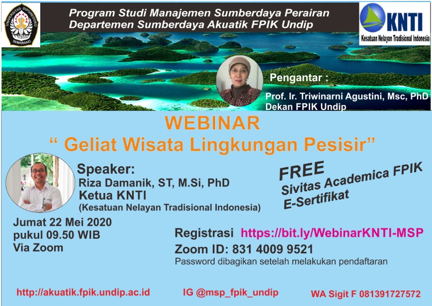 Webinar dengan KNTI (Kesatuan Nelayan Tradisional Indonesia)