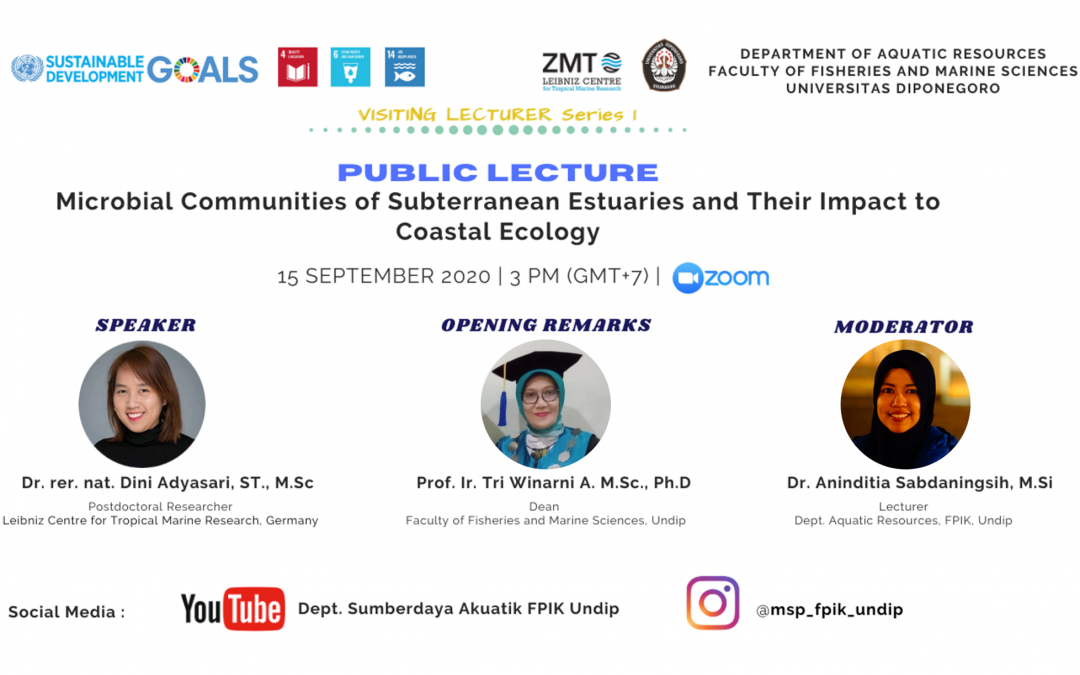 Public Lecture : Microbial Communities of Subterranean Estuaries and Their Impact to Coastal Ecology