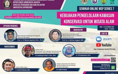 Seminar Online MSP Series 7 : Kebijakan Pengelolaan Kawasan Konservasi untuk Wisata Alam