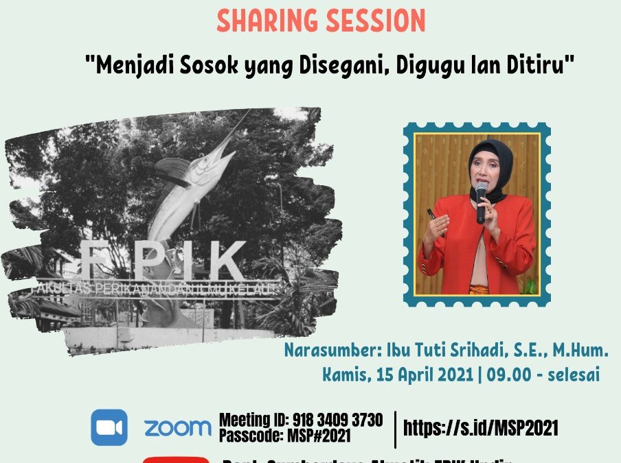 Seminar Online MSP : Sharing Session “Menjadi sosok yang disegani, digugu lan ditiru”