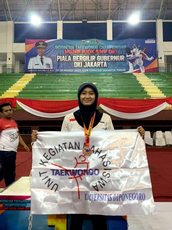 Inspiring, Mahasiswa MSP Juara 3 Kompetisi Taekwondo Kejuaraan MGMP Piala Gubernur DKI Jakarta 2023