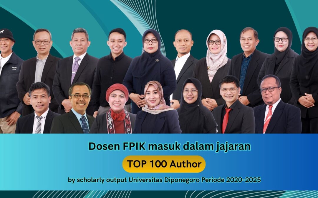 17 Dosen FPIK Undip Masuk Top 100 Authors UNDIP, Bukti Konsistensi Riset Berkelas Dunia